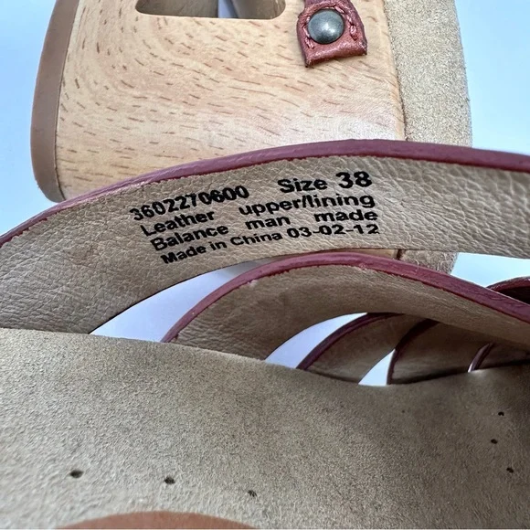 Dansko Tory Woven Leather Sandals Brown Size 38, US 7.5-8 - Picture 8 of 10